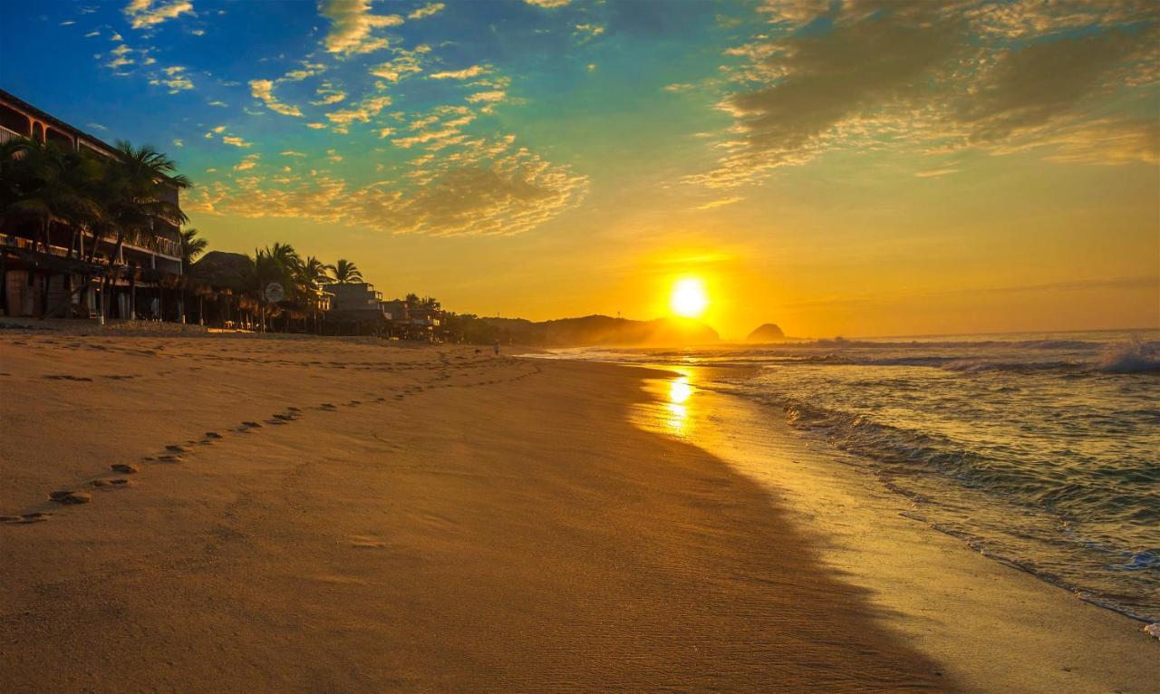 Cabanas Biuzaa Hotel Zipolite Bagian luar foto